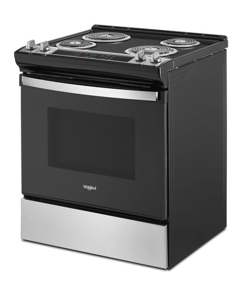 Whirlpool 4.8 Cu. Ft. Electric Range with Frozen Bake Technology WEC310S0LS-Stainless Steel