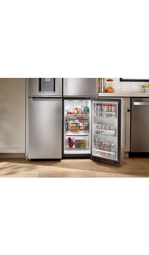 Whirlpool 36-Inch Counter Depth 4 Door Refrigerator with Ice Maker in Door WRQC7836RZ