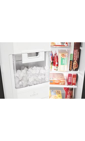 Maytag 36-Inch Wide Side-by-Side Refrigerator with Exterior Ice and Water Dispenser - 25 Cu. Ft. MSS25C4MGB
