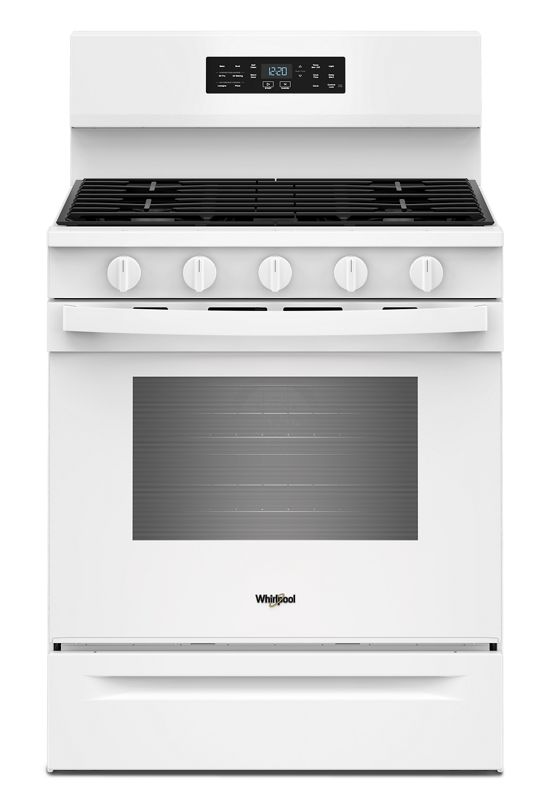 Whirlpool 30-inch Gas Range with Air Cooking Technology WFGS5730SW