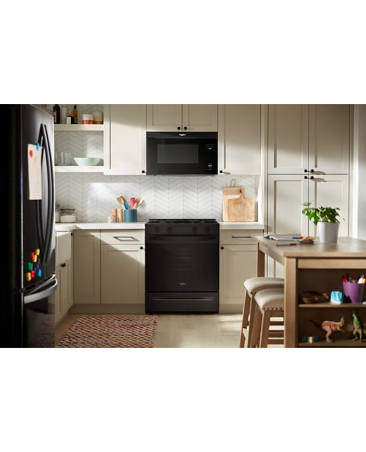 Whirlpool 30-inch Gas Range with No Preheat and Slow Cook Modes WSGS3330TB