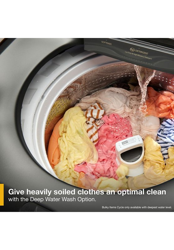 5.2–5.3 Cu. Ft. Whirlpool® Top Load Washer with Removable Agitator WTW6157PB