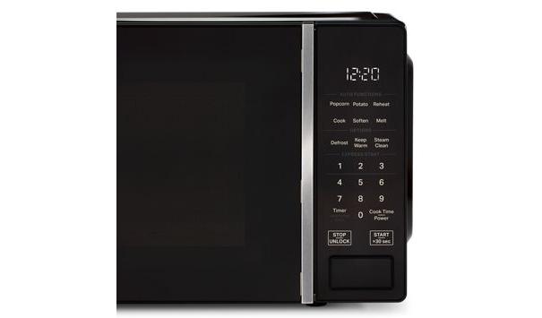 Whirlpool 0.7 cu. ft. Black Countertop Microwave With Steam Clean - 700 watt WMCS3018RB