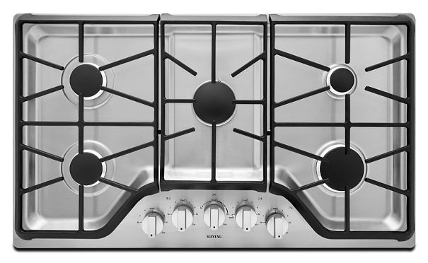 Maytag 36-inch Wide Gas Cooktop with DuraGuard™ Protective Finish MGC9536DS