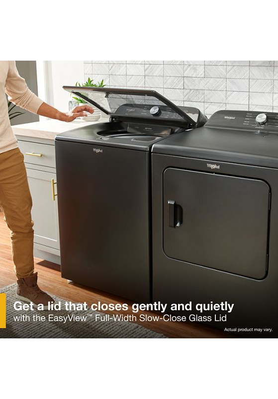 5.2–5.3 Cu. Ft. Whirlpool® Top Load Washer with Removable Agitator WTW6157PB