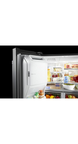 Maytag 33-Inch Wide French Door Refrigerator with Water Dispenser - 22 Cu. Ft MRFF5033PZ