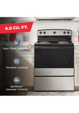 Amana® 30-inch Electric Range with Easy-Clean Glass Door ACR4203MNS