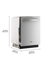 Whirlpool® 24-Inch Top Control Dishwasher with Total Coverage Wash and Auto Open Air Dry in Fingerprint Resistant Stainless Steel WDTS8024SZ