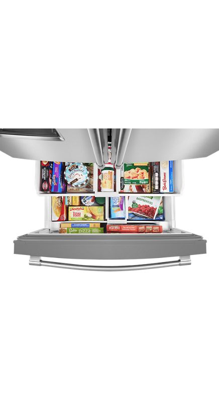 Maytag 33-Inch Wide French Door Refrigerator with Water Dispenser - 22 Cu. Ft MRFF5033PZ