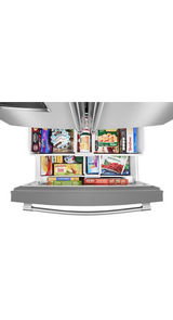 Maytag 33-Inch Wide French Door Refrigerator with Water Dispenser - 22 Cu. Ft MRFF5033PZ