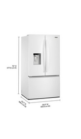 Whirlpool 36-Inch French Door Refrigerator with In-Door Water and Ice Maker - 30 cu. ft. WRFF3536SW