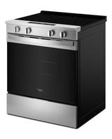 Whirlpool 30-inch Electric Smart Range with Air Cooking Technology and Steam Clean WSES4530TS