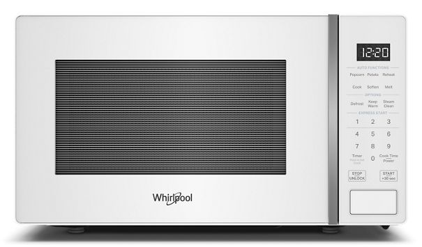 Whirlpool 0.7 cu. ft. White Countertop Microwave With Steam Clean - 700 watt WMCS3018RW