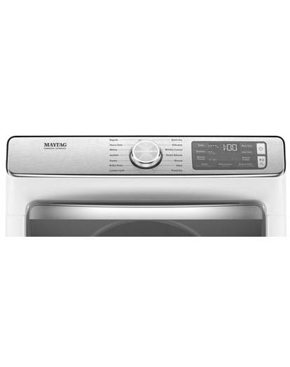Maytag Smart Front Load Electric Dryer with Extra Power and Advanced Moisture Sensing with industry-exclusive extra moisture sensor - 7.3 cu. ft. MED8630HW