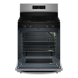 Whirlpool 30-inch Self Clean Gas Range with No Preheat Mode WFGS3530RS