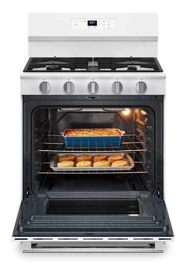 Maytag 30-Inch Wide Gas Range With Steam Clean - 5.0 cu. ft. MFGS4030RW