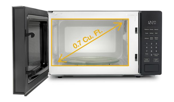 Whirlpool 0.7 cu. ft. White Countertop Microwave With Steam Clean - 700 watt WMCS3018RW