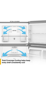 Whirlpool® 29.5-inch Wide Top Freezer Refrigerator with Total Coverage Cooling- 19.2 Cu. Ft. WRTX7419SZ