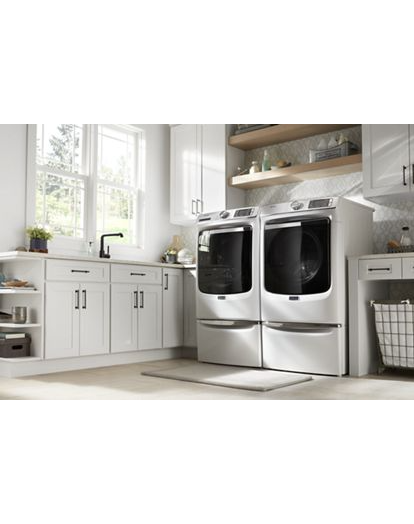 Maytag Smart Front Load Electric Dryer with Extra Power and Advanced Moisture Sensing with industry-exclusive extra moisture sensor - 7.3 cu. ft. MED8630HW