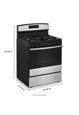 Amana 30-inch Gas Range with Self-Clean Option AGR6603SMS