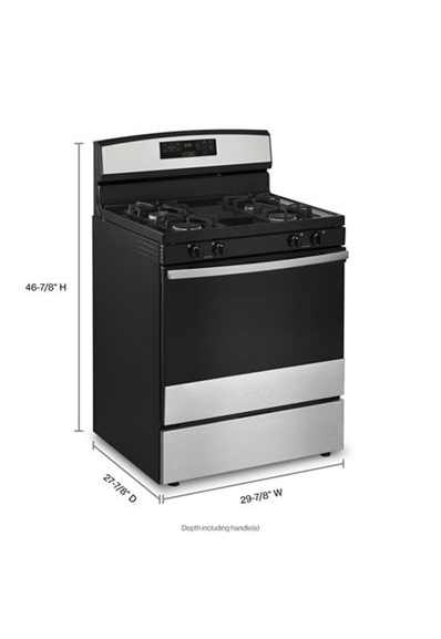 Amana 30-inch Gas Range with Self-Clean Option AGR6603SMS