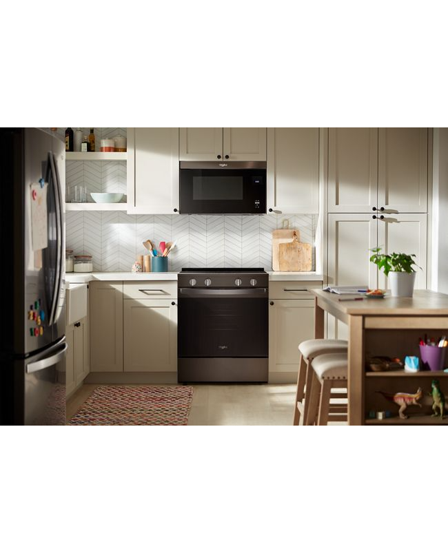 Whirlpool 30-inch Electric Smart Range with Air Cooking Technology and Steam Clean WSES4530TV