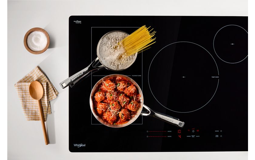 Whirlpool 36" Intelligent Induction Cooktop with Temp Cook™ Technology and WipeClean™ Coating WCIT7536SS