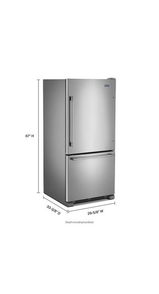 Maytag 30-Inch Wide Bottom Mount Refrigerator - 19 Cu. Ft. MBF1958FEZ