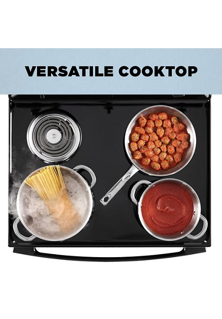 Amana® 30-Inch Electric Range with Extra-Large Oven Window AFCS2530TW