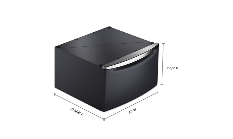15.5" Pedestal for Front Load Washer and Dryer with Storage XHPC155RF