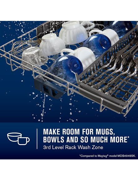 Maytag 24" Top Control Dishwasher with PowerBlast® Cycle and PowerDry MDPS7024SZ