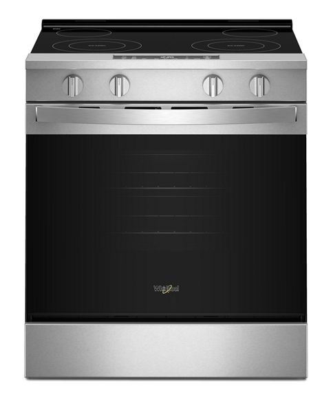 Whirlpool 30-inch Electric Range with No Preheat and Slow Cook Modes WSES3130SS
