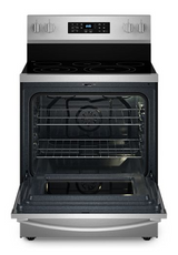 Whirlpool 30-inch Energy Star Electric Range with Air Cooking Technology, No Preheat Air Fry and Air Baking and Self Clean WFES5030RS