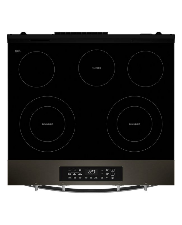 Whirlpool 30-inch Electric Smart Range with Air Cooking Technology and Steam Clean WSES4530TV