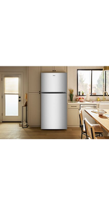 Whirlpool® 29.5-inch Wide Top Freezer Refrigerator with Total Coverage Cooling- 19.2 Cu. Ft. WRTX7419SZ