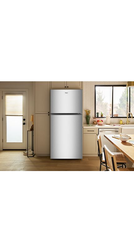 Whirlpool® 29.5-inch Wide Top Freezer Refrigerator with Total Coverage Cooling- 19.2 Cu. Ft. WRTX7419SZ