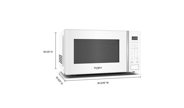 Whirlpool 0.7 cu. ft. White Countertop Microwave With Steam Clean - 700 watt WMCS3018RW