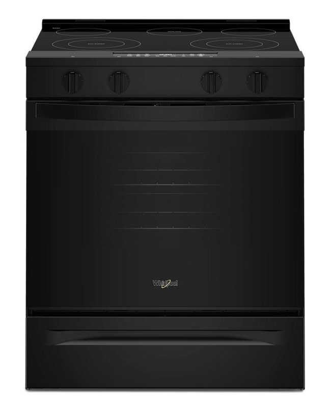 Whirlpool 30-inch Electric Smart Range with Air Cooking Technology and Steam Clean WSES4530TB