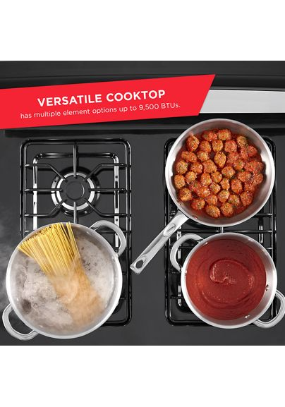 Amana® 30-inch Gas Range with Easy-Clean Glass Door AGR4203MNW