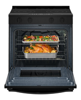 Whirlpool 30-inch Electric Smart Range with Air Cooking Technology and Steam Clean WSES4530TB
