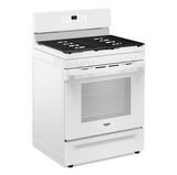 Whirlpool 30-inch Self Clean Gas Range with No Preheat Mode WFGS3530RW