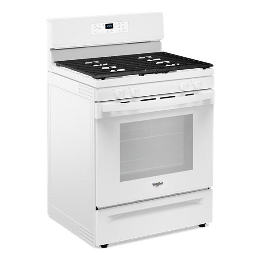 Whirlpool 30-inch Self Clean Gas Range with No Preheat Mode WFGS3530RW