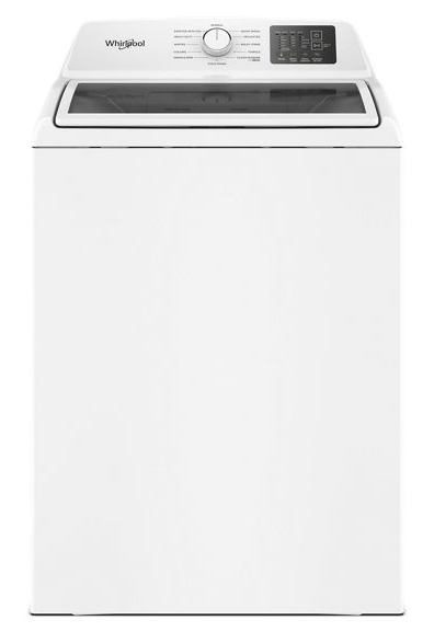 4.3 Cu. Ft. Whirlpool® Top Load Impeller Washer with Quick Wash Cycle and Soft Close Glass Lid WTW4300SW