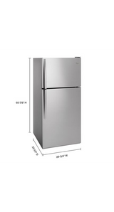 Whirlpool 30" Wide Top-Freezer Refrigerator WRT148FZDM