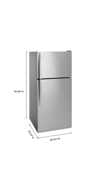 Whirlpool 30" Wide Top-Freezer Refrigerator WRT148FZDM