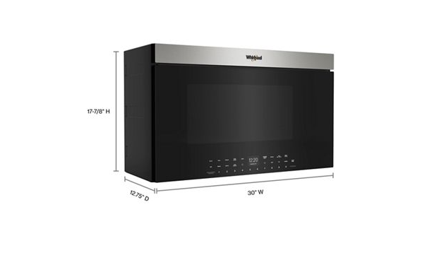 Whirlpool Air Fry Over-the-Range Microwave with Advanced Sensing Technology WMMF7530RZ