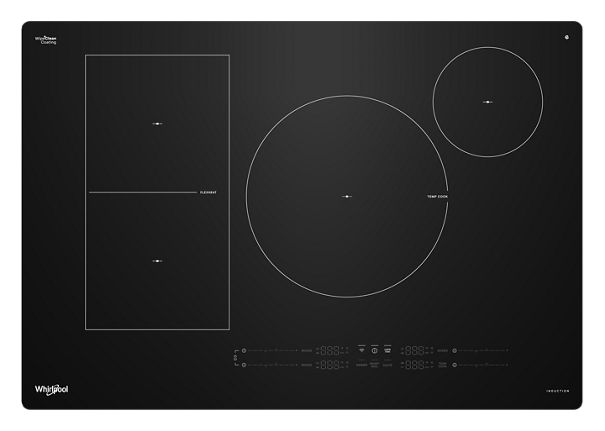 Whirlpool 30" Intelligent Induction Cooktop with Temp Cook™ Technology and WipeClean™ Coating WCIT7530SB