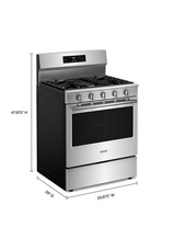 Maytag 30-Inch Wide Gas Range With Steam Clean - 5.0 cu. ft. MFGS4030RS