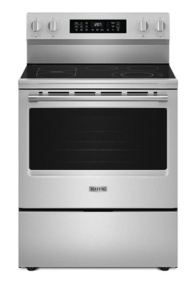 Maytag 30-Inch Wide Electric Range With Grill Mode and No Preheat Air Fry - 5.3 cu. ft. MFES7030SZ