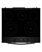 Whirlpool 30-inch Electric Smart Range with Air Cooking Technology and Steam Clean WSES4530TB